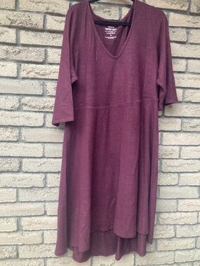 Torrid Super Soft Plum Hi Low dress NWT